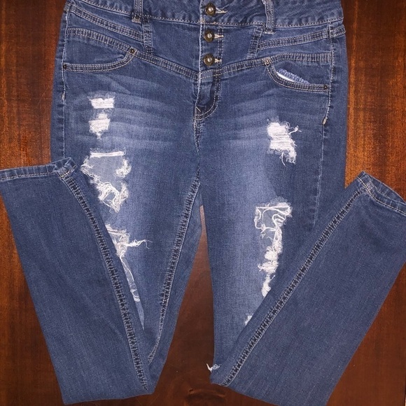 BLUE Spice High Wast Skinny Jeans - Picture 1 of 5